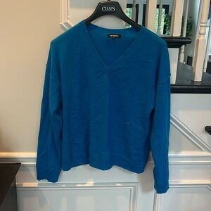 525 america 100% cashmere sweater blue